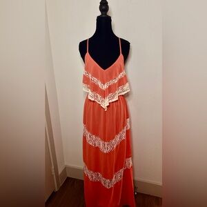 Flying Tomato Vibrant Coral Dress